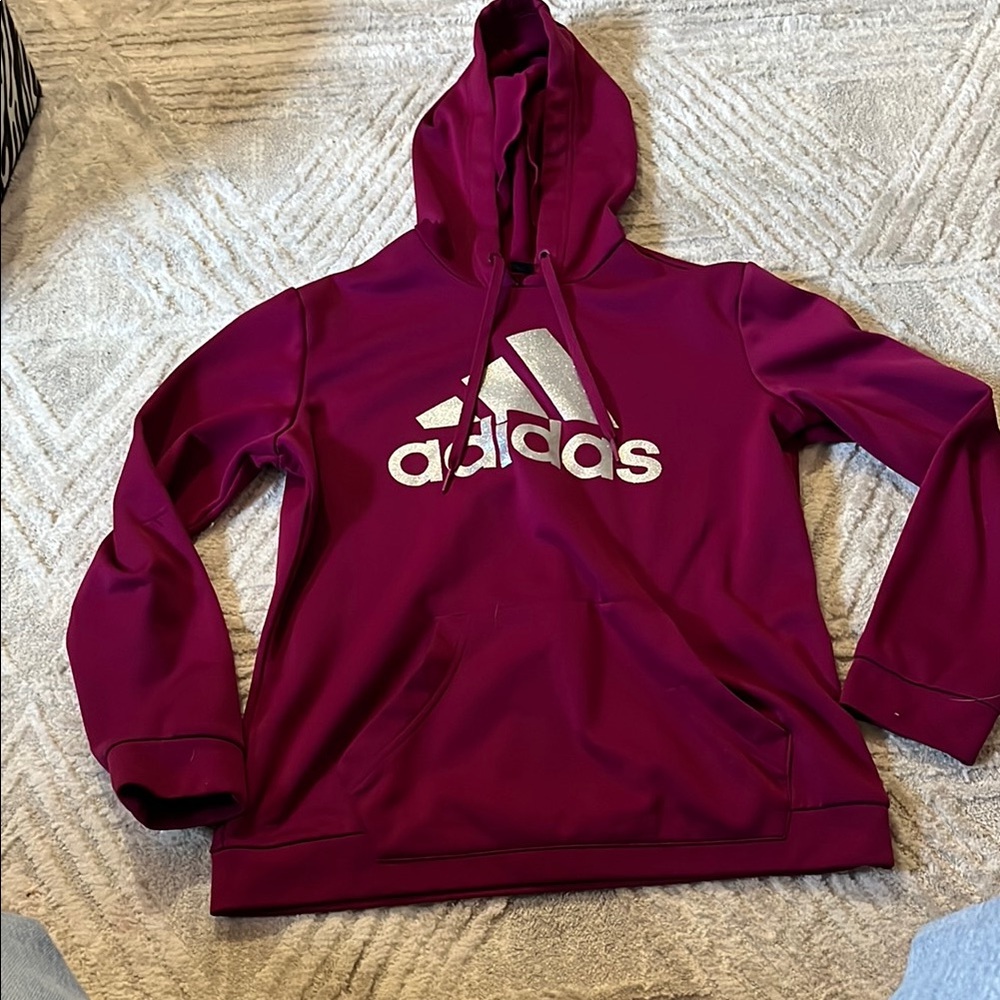 Adidas Burgundy Hoodie